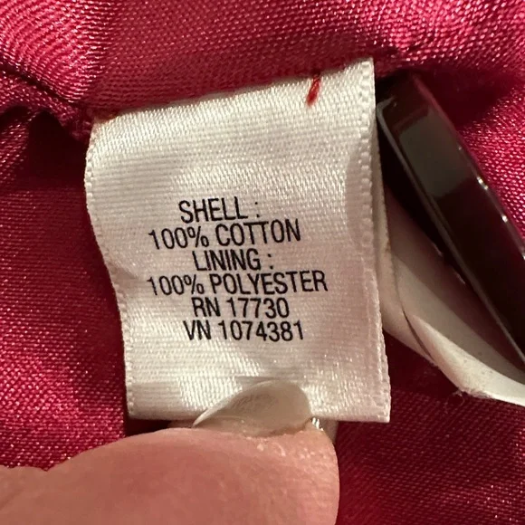 Merona Pink Floral Moleskin Cotton Trench Coat - M - Picture 9 of 10